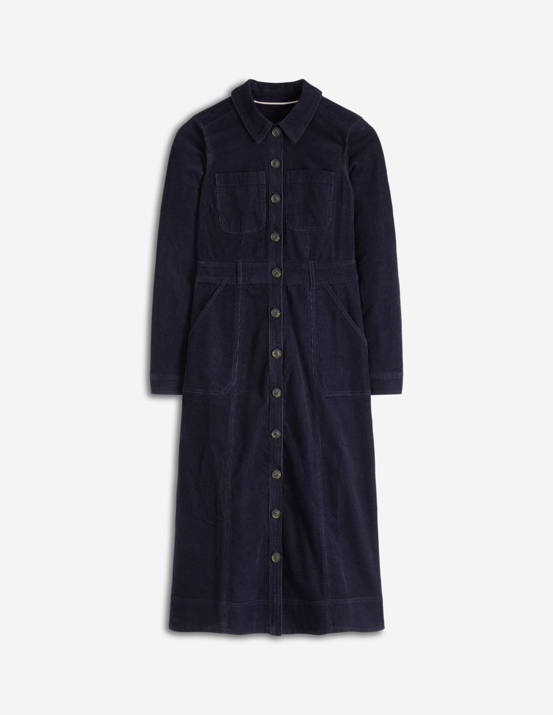 Amanda Cord Midi Dress-Navy / Boden Discount