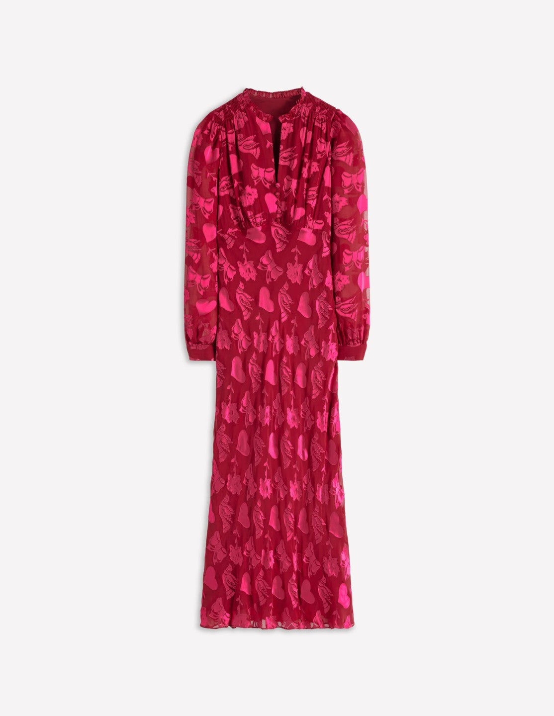 Cassie Devore Midi Tea Dress-Pink Peony, Dainty Medley / Boden Outlet
