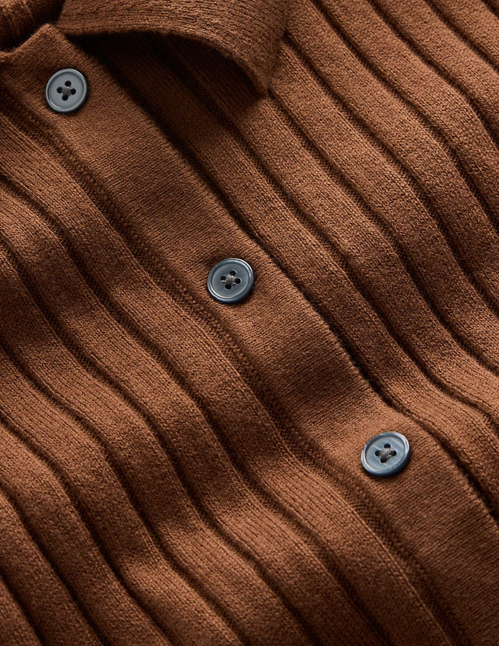 Rachel Knitted Shirt Dress-Raw Umber / Boden On sale
