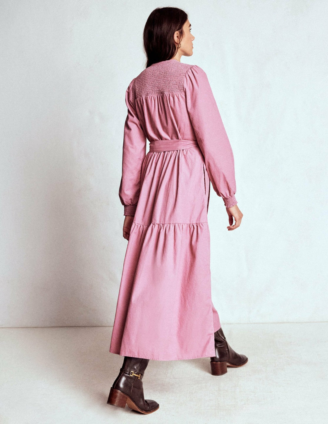 Cecily Cord Midi Dress-Pink Haze / Boden Sale
