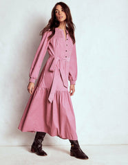 Cecily Cord Midi Dress-Pink Haze / Boden Sale