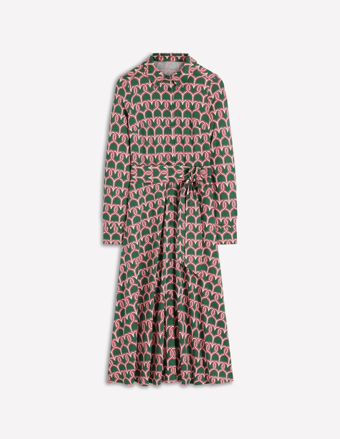 Marcia Jersey Shirt Dress-Hunter Green, Heart Link / Boden Sale
