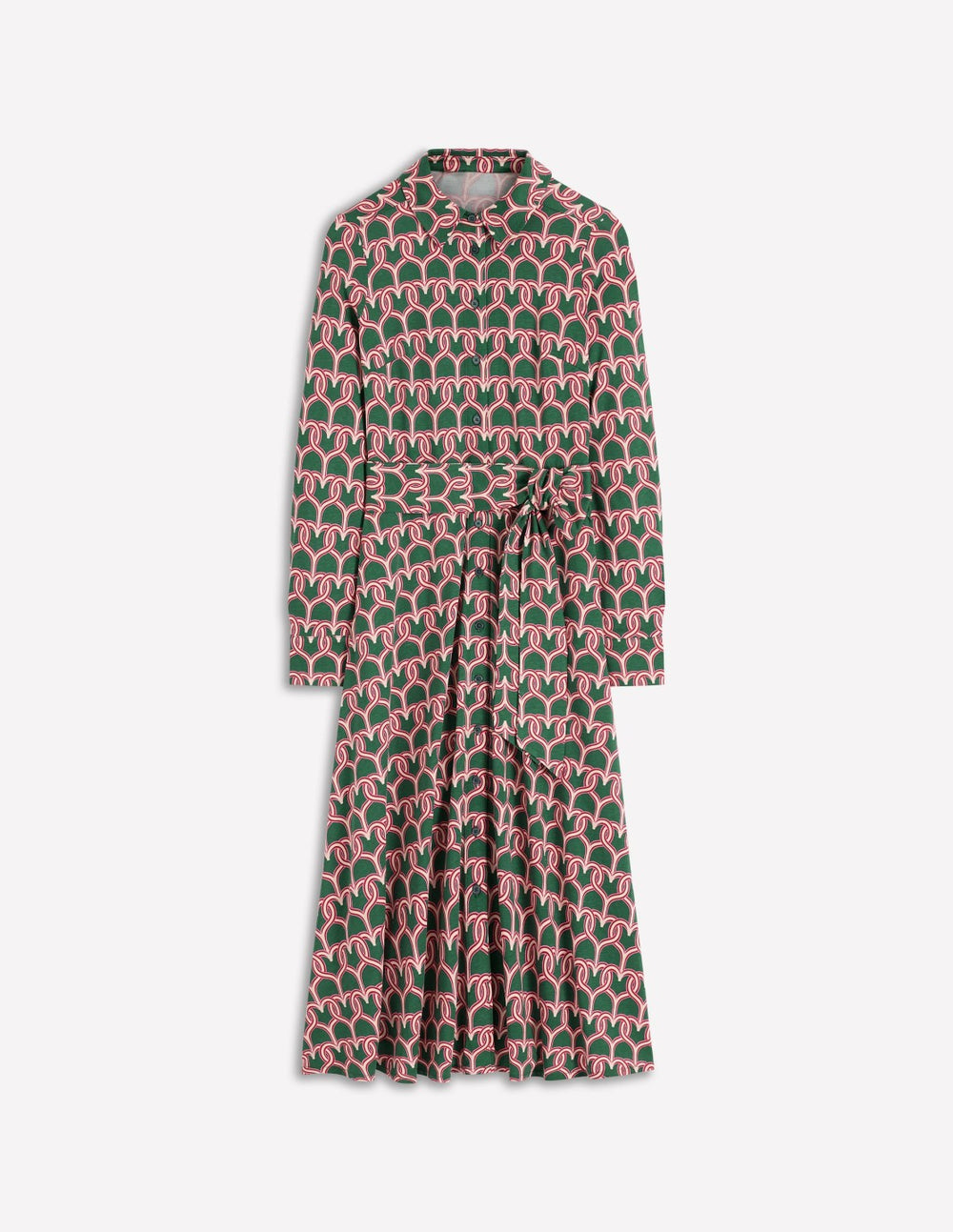 Marcia Jersey Shirt Dress-Hunter Green, Heart Link / Boden Sale