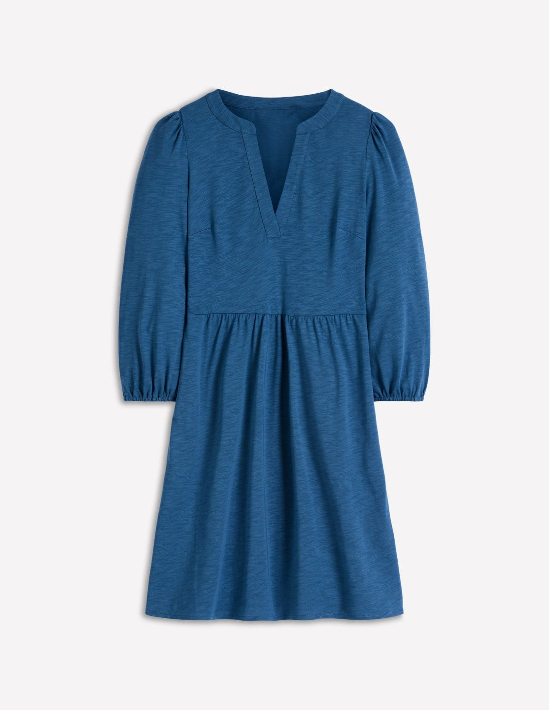 Cathy Notch Neck Jersey Dress-Tourmaline Blue / Boden Discount