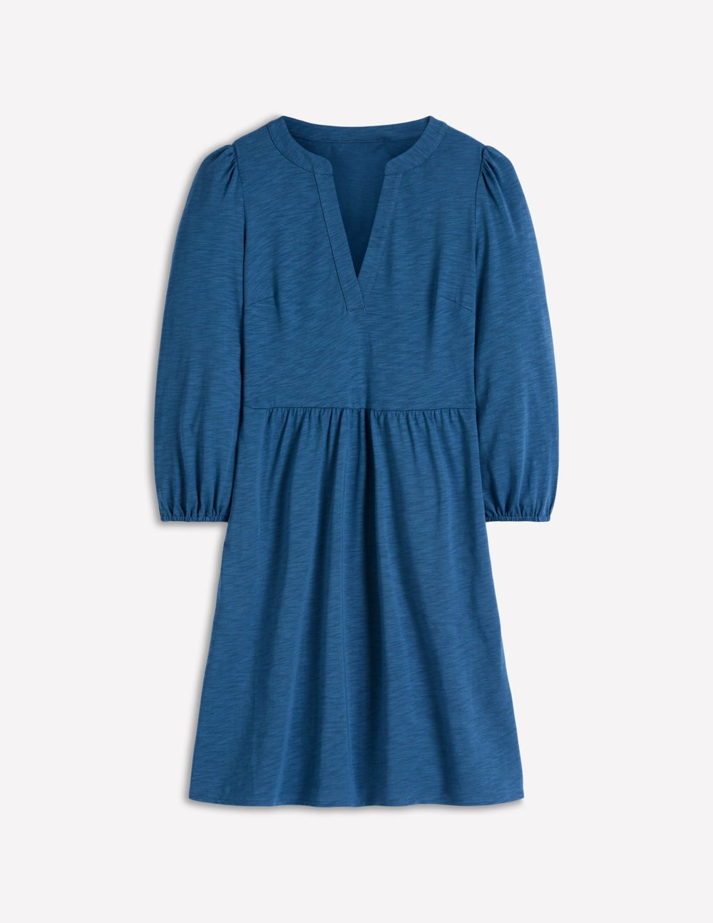 Cathy Notch Neck Jersey Dress-Tourmaline Blue / Boden Discount