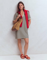 Tilda Jersey T-shirt Dress-Navy and Ivory Stripe / Boden On sale