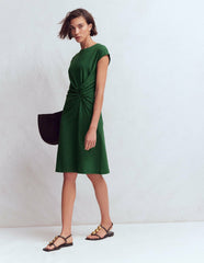 Delilah Twist Short Dress-Hunter Green / Boden Sale