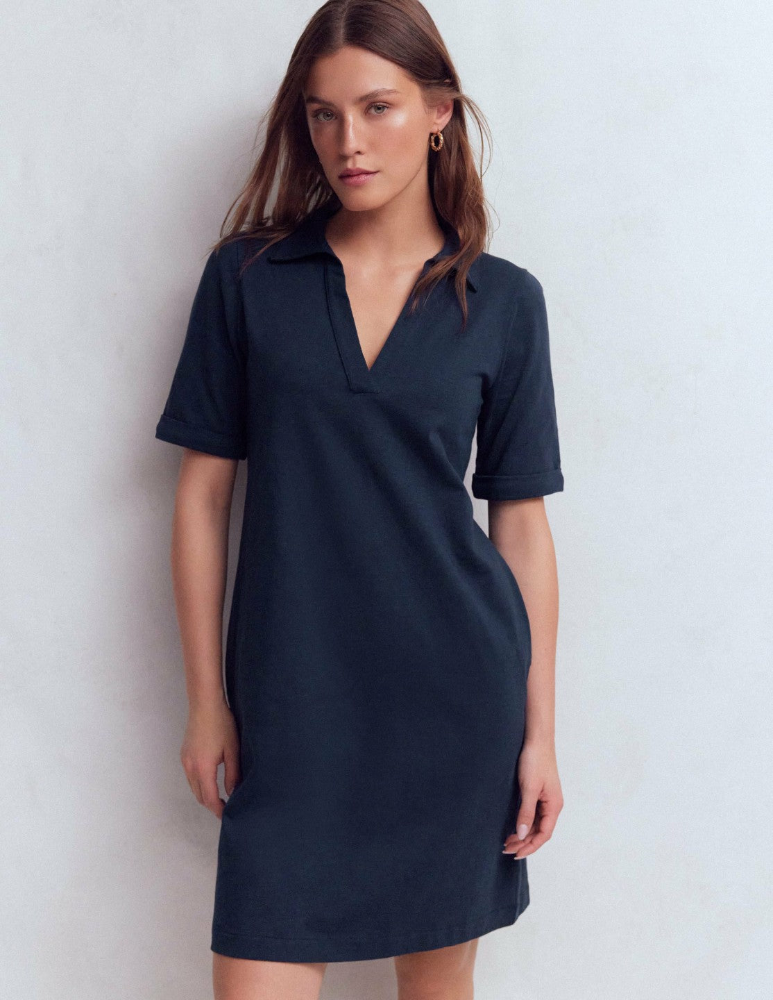 Tilda Jersey T-shirt Dress-Navy / Boden Online
