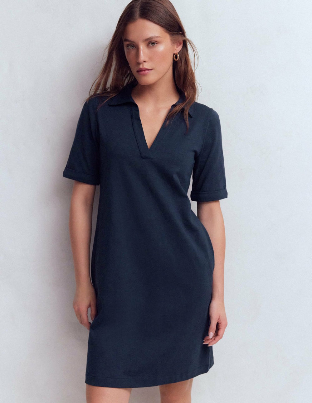 Tilda Jersey T-shirt Dress-Navy / Boden Online