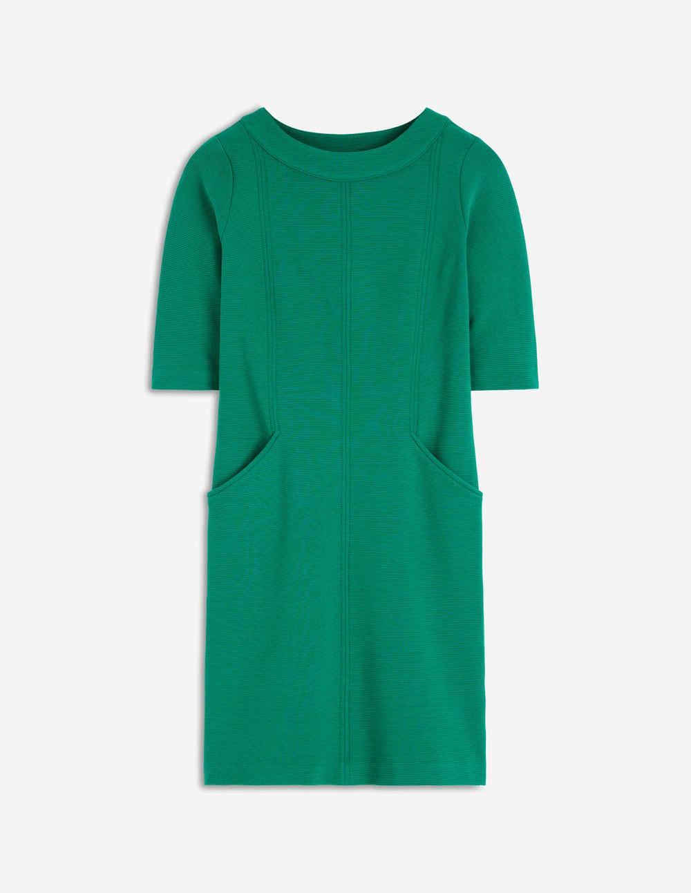 Nessa Ottoman Shift Dress-Jewel Green / Boden Outlet