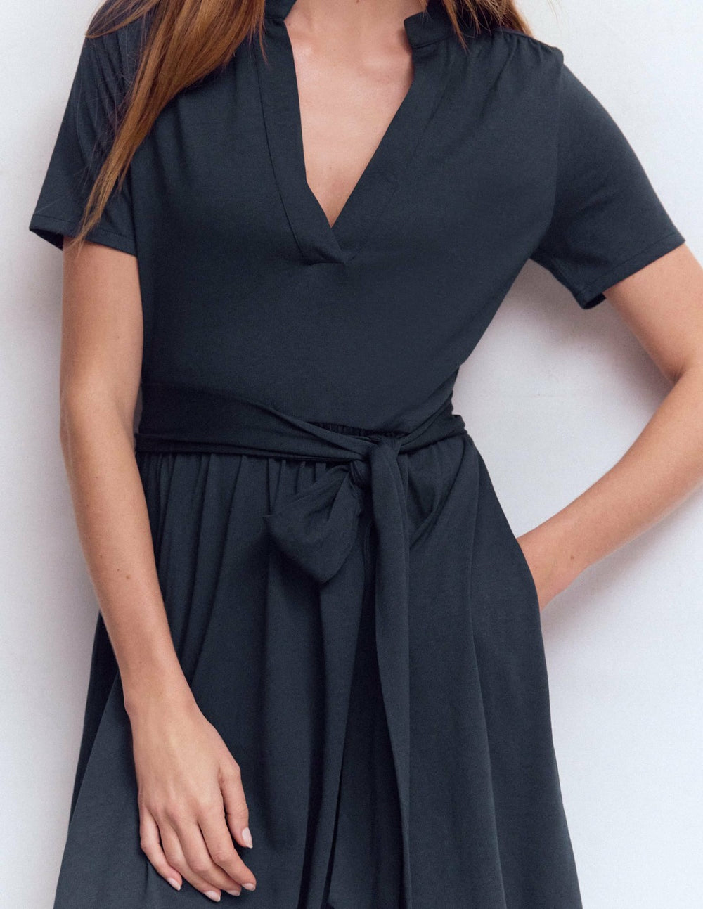 Daisy Flippy Jersey Dress-Navy / Boden Discount