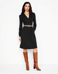 Naomi Relaxed Jersey Dress-Black / Boden us