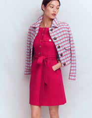 Bria Ponte Shift Dress-Pomegranate / Boden