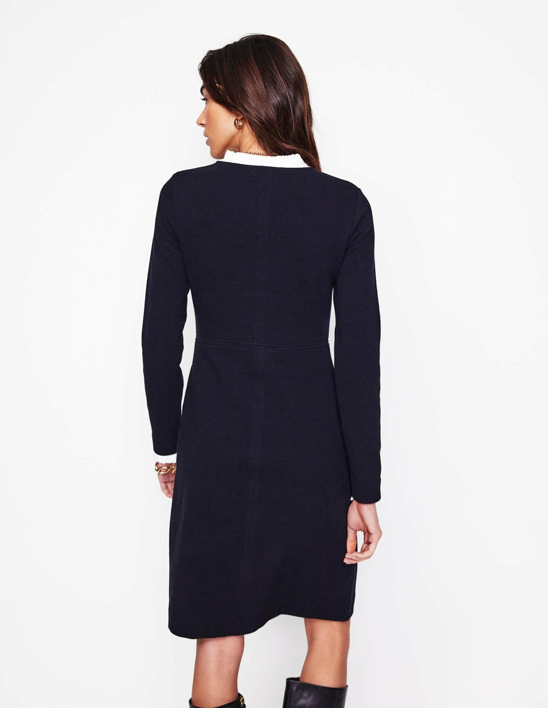 Cornelia Ottoman Dress-Black / Boden Outlet