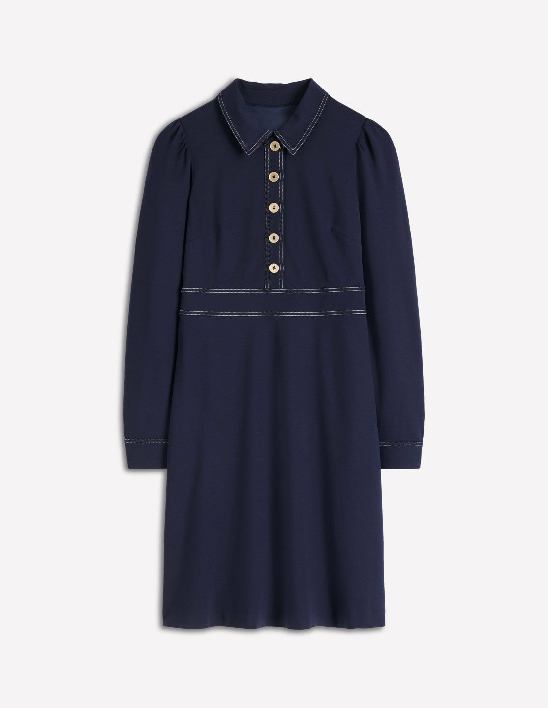 Nicolette Long Sleeve Dress-Navy / Boden Discount