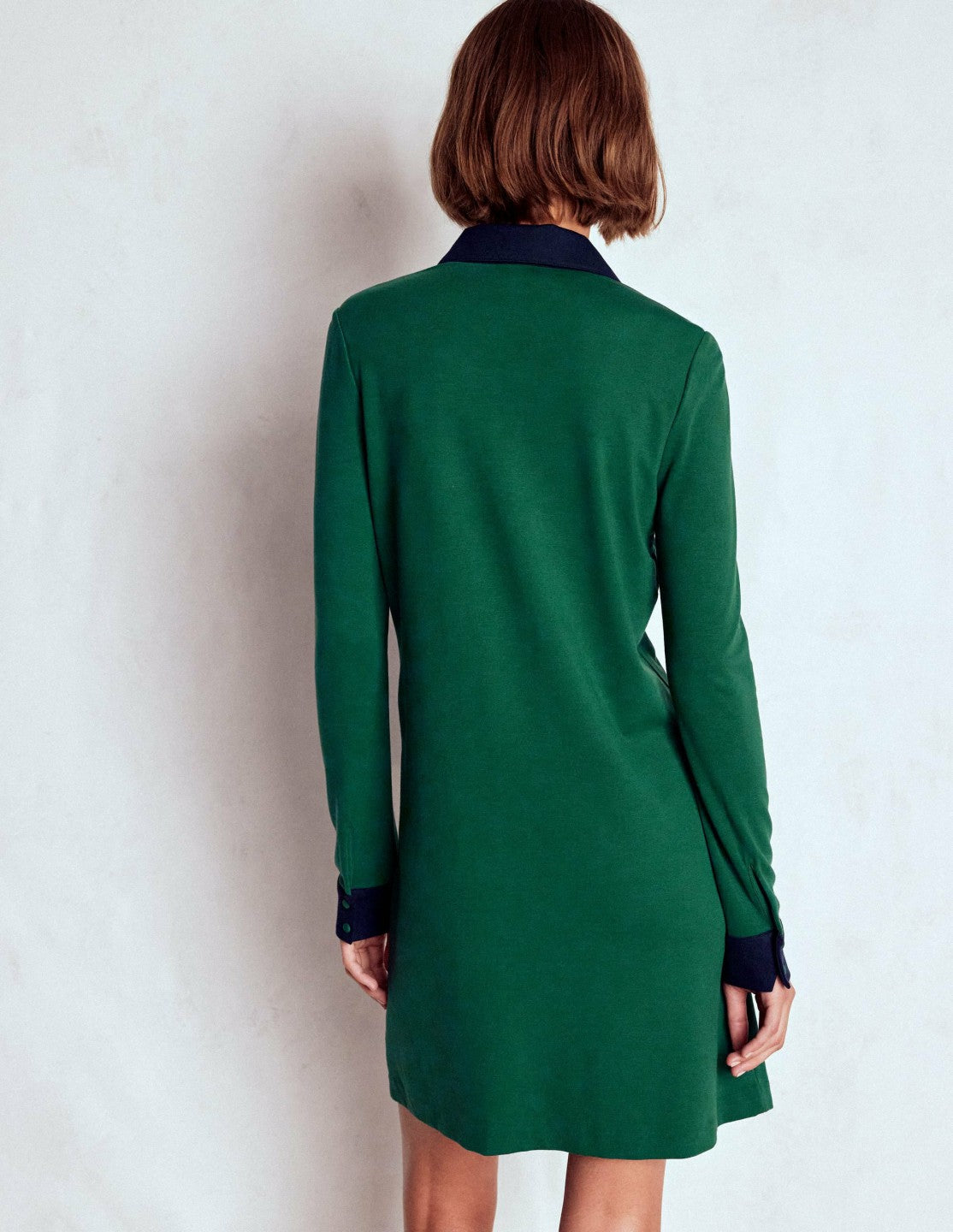 Georgina Ponte Dress-Green and Navy / Boden Sale