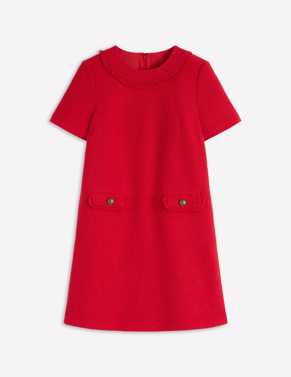 Evita Cotton Shift Dress-Poppy Red / Boden Discount
