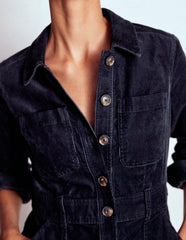 Amanda Cord Short Dress-Navy / Boden us