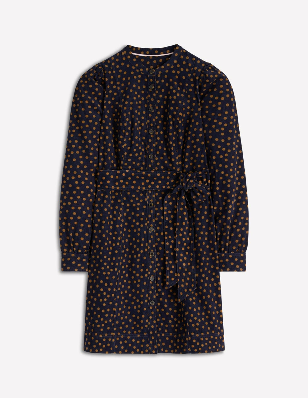 Bre Cord Short Dress-French Navy, Painted Dot / Boden Sale