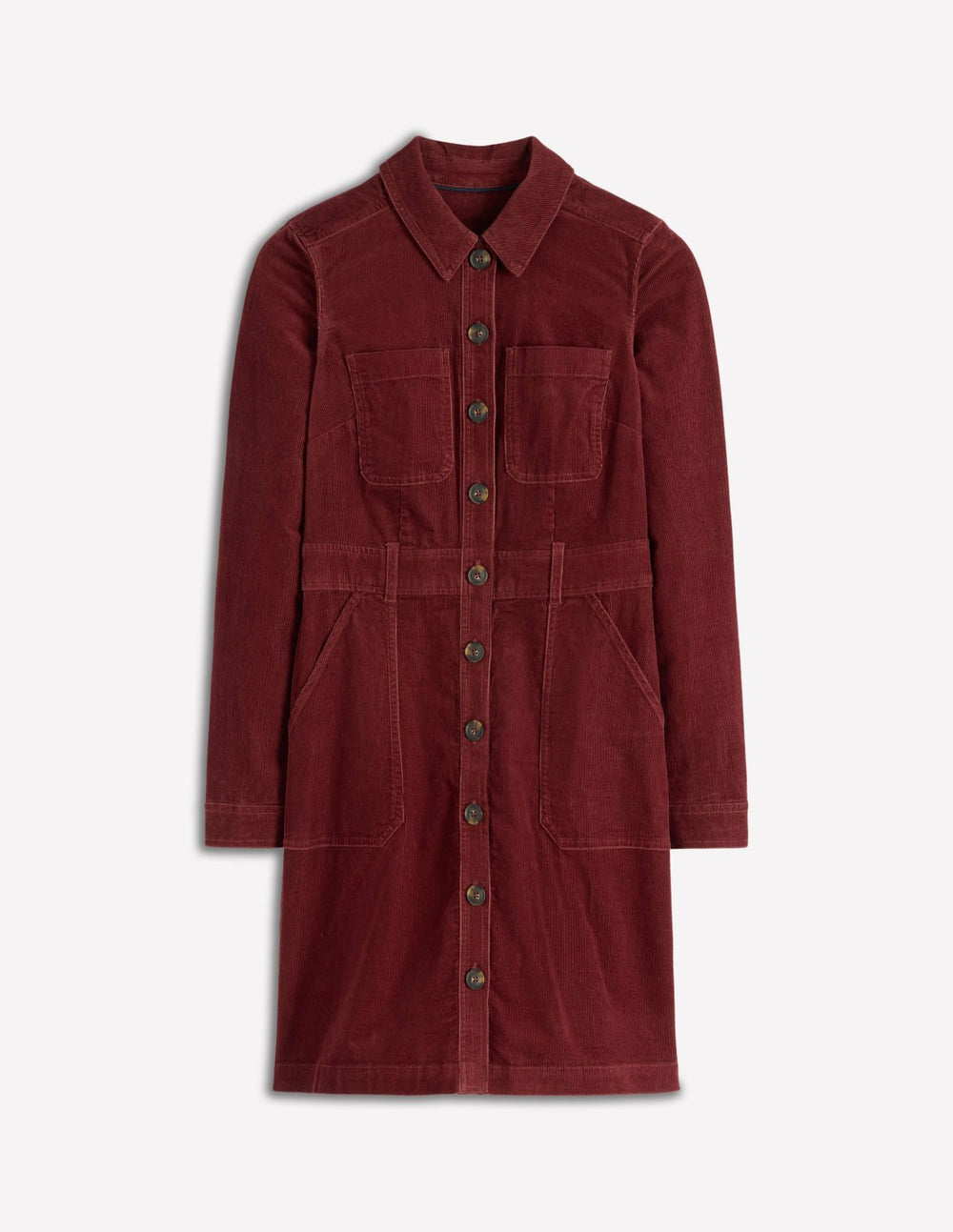 Amanda Cord Short Dress-Chestnut / Boden Online