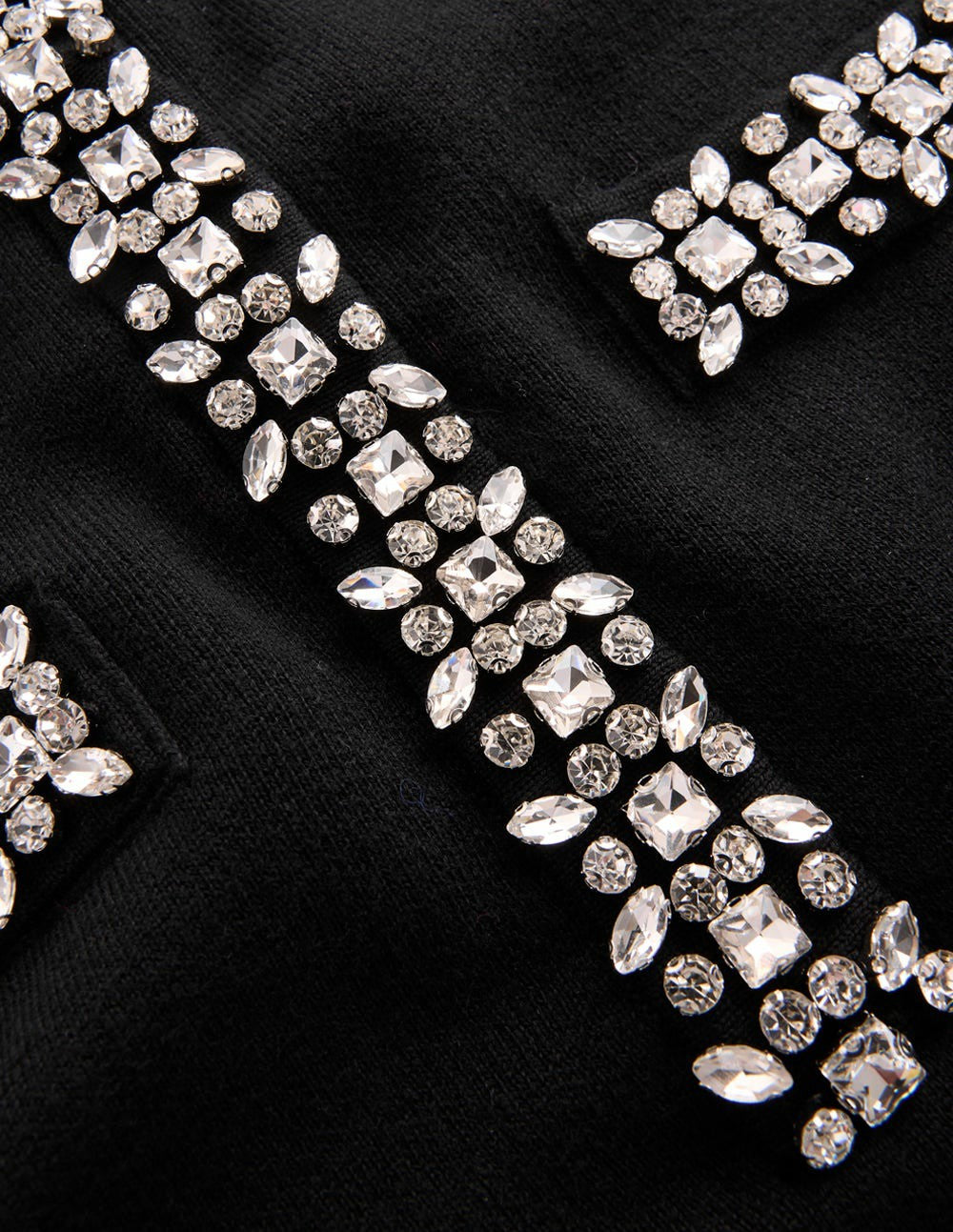 Embellished Knitted Dress-Black / Boden