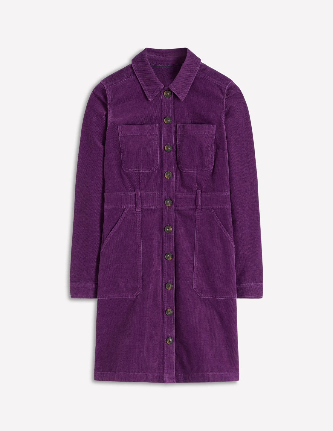 Amanda Cord Short Dress-Viola Purple / Boden Outlet