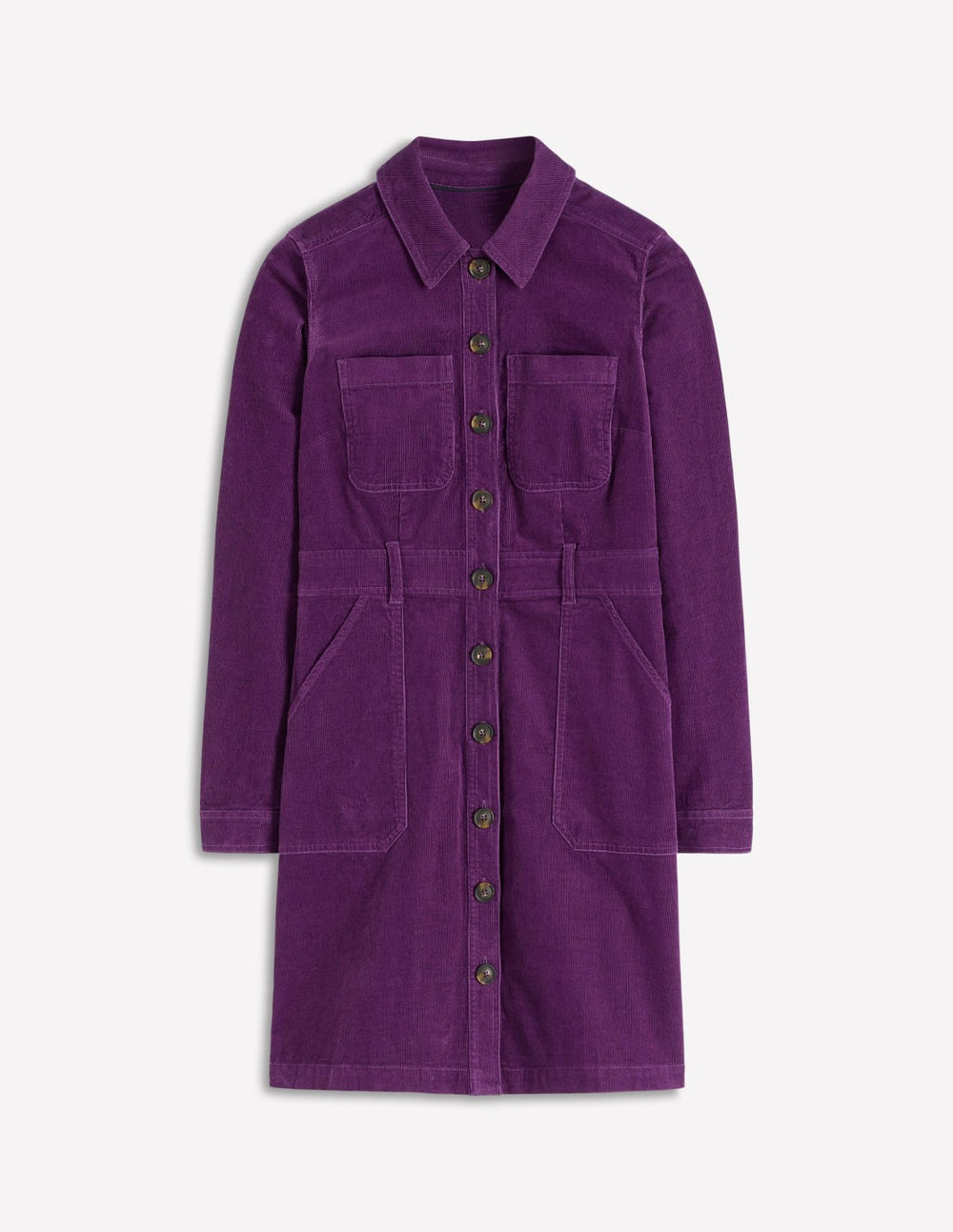 Amanda Cord Short Dress-Viola Purple / Boden Outlet