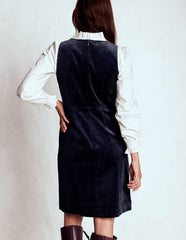 Annie Cord Shift Dress-Navy / Boden us