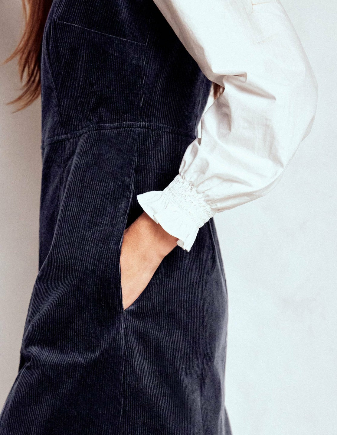 Annie Cord Shift Dress-Navy / Boden us