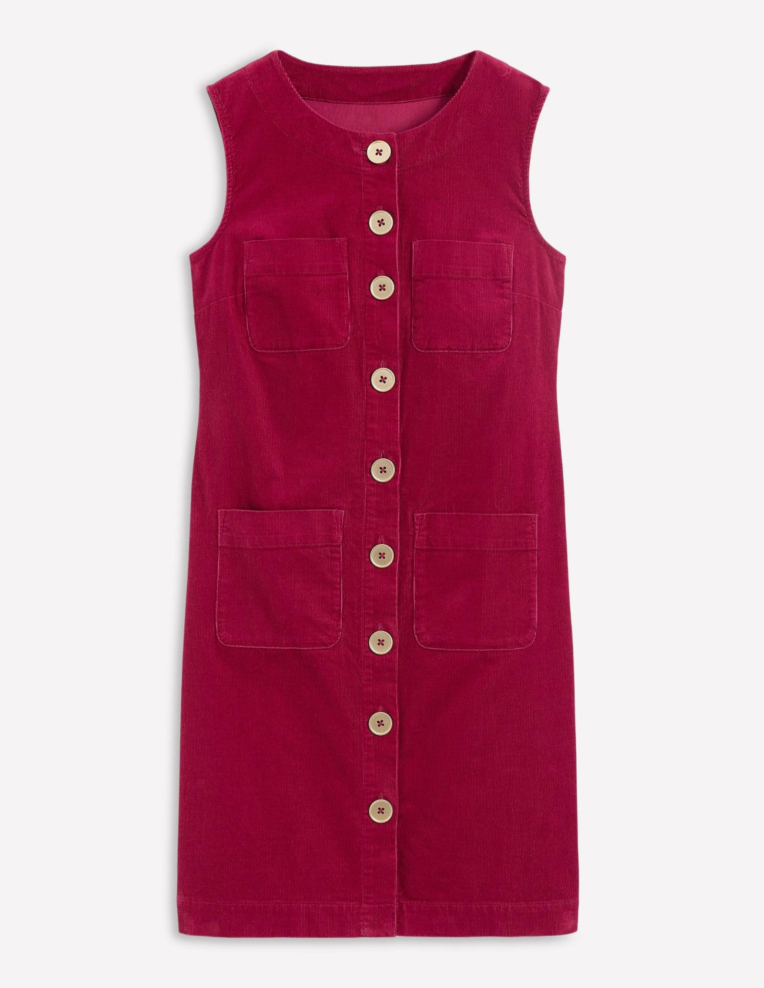 Evelyn Cord Shift Dress-Burgundy Red / Boden Discount