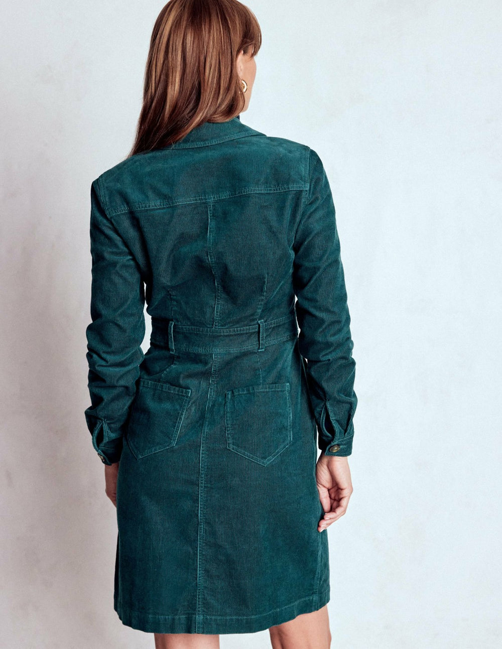 Amanda Cord Short Dress-Midnight Teal / Boden On sale