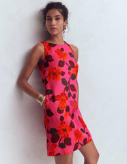 Classic Shift Dress-Pink, Elaborate Blossom / Boden Discount