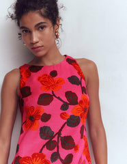 Classic Shift Dress-Pink, Elaborate Blossom / Boden Discount
