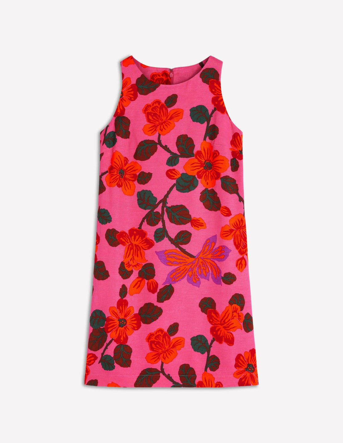 Classic Shift Dress-Pink, Elaborate Blossom / Boden Discount