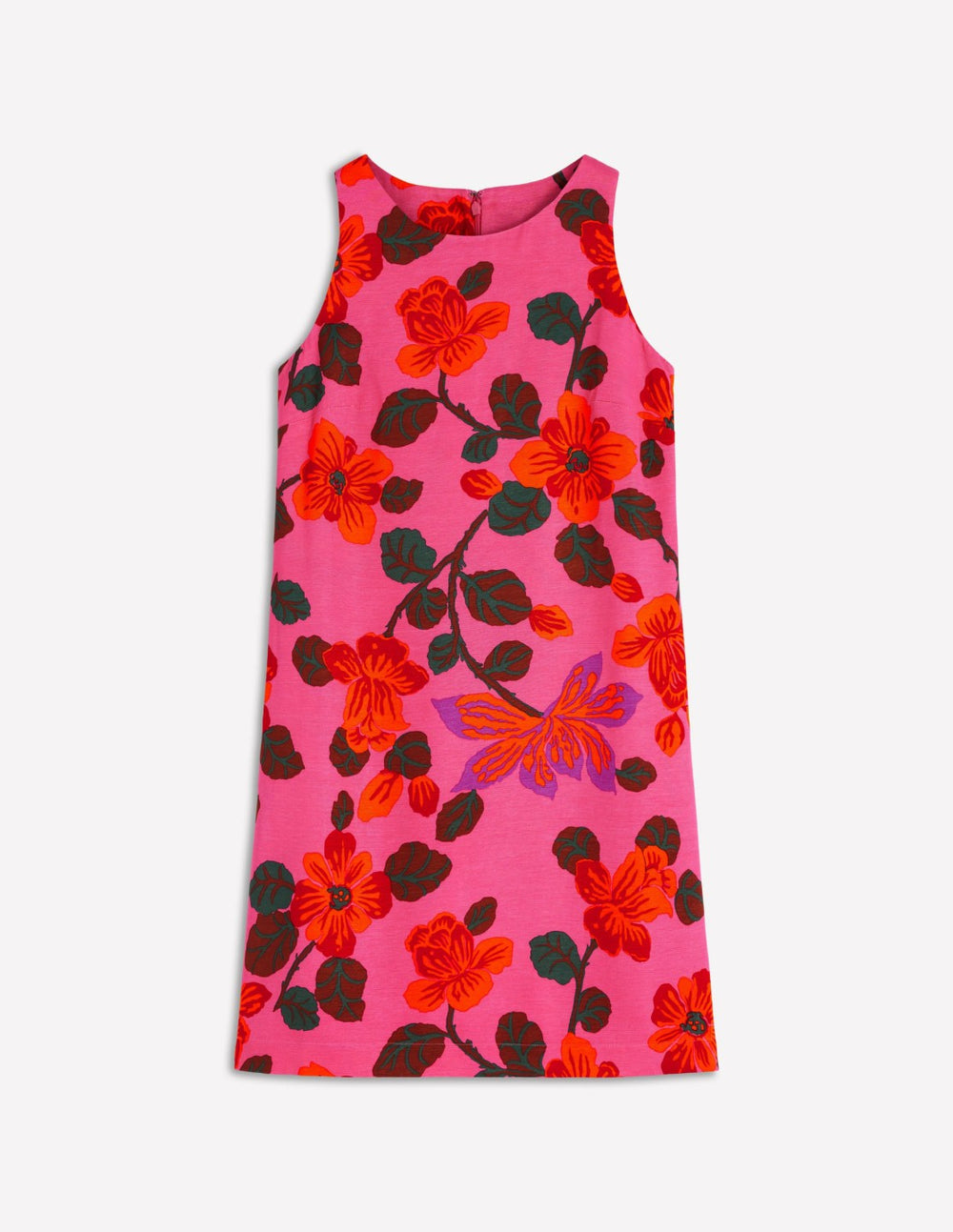 Classic Shift Dress-Pink, Elaborate Blossom / Boden Discount