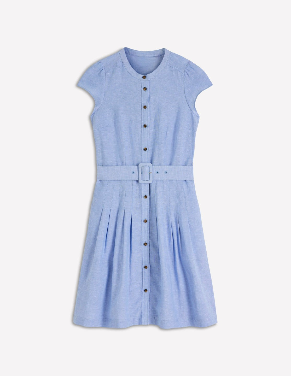 Arabella Short Linen Dress-Chambray / Boden Sale