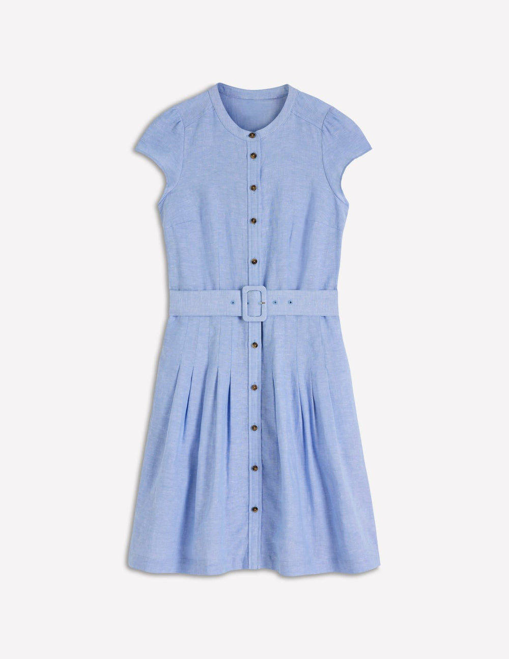 Arabella Short Linen Dress-Chambray / Boden Sale