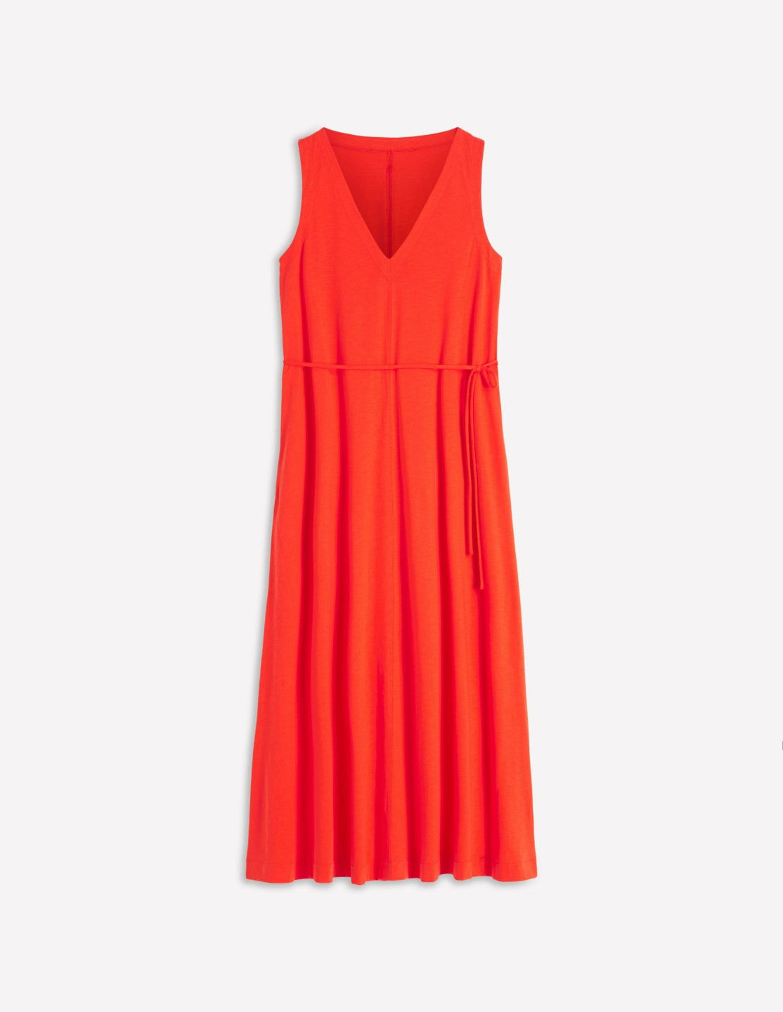 Mia V-neck Jersey Midi Dress-Firecracker Red / Boden Sale