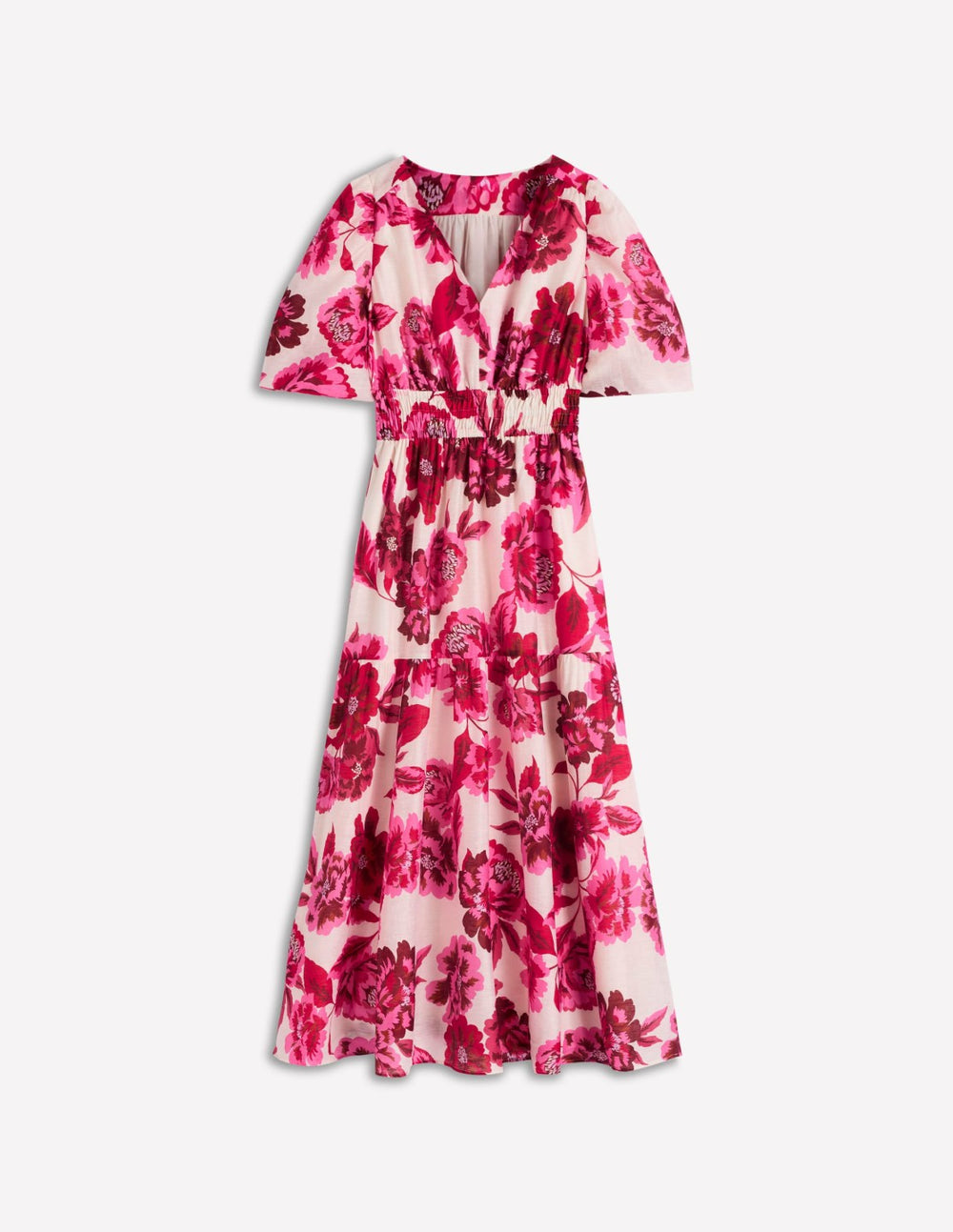 Irene Occasion Dress-Pink Opulent Blossom / Boden Sale