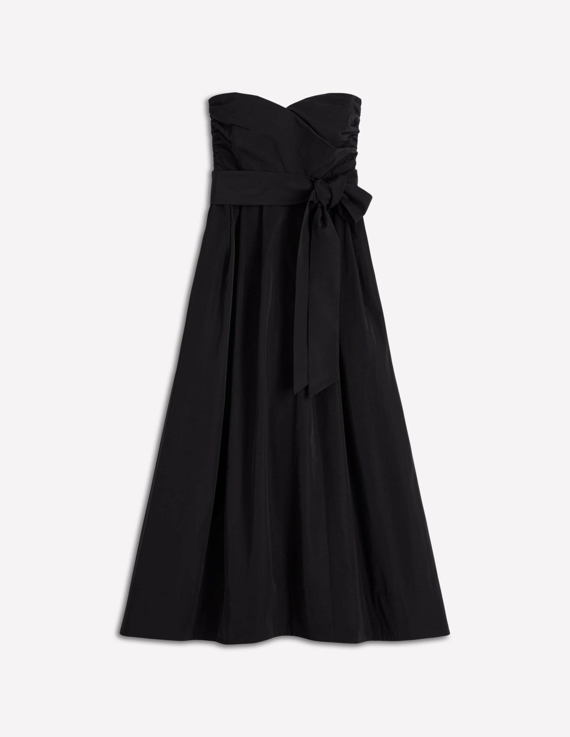 Strapless Taffeta Dress-Black / Boden us