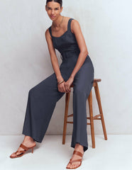 Boned Bodice Occasion Jumpsuit-Navy / Boden Sale
