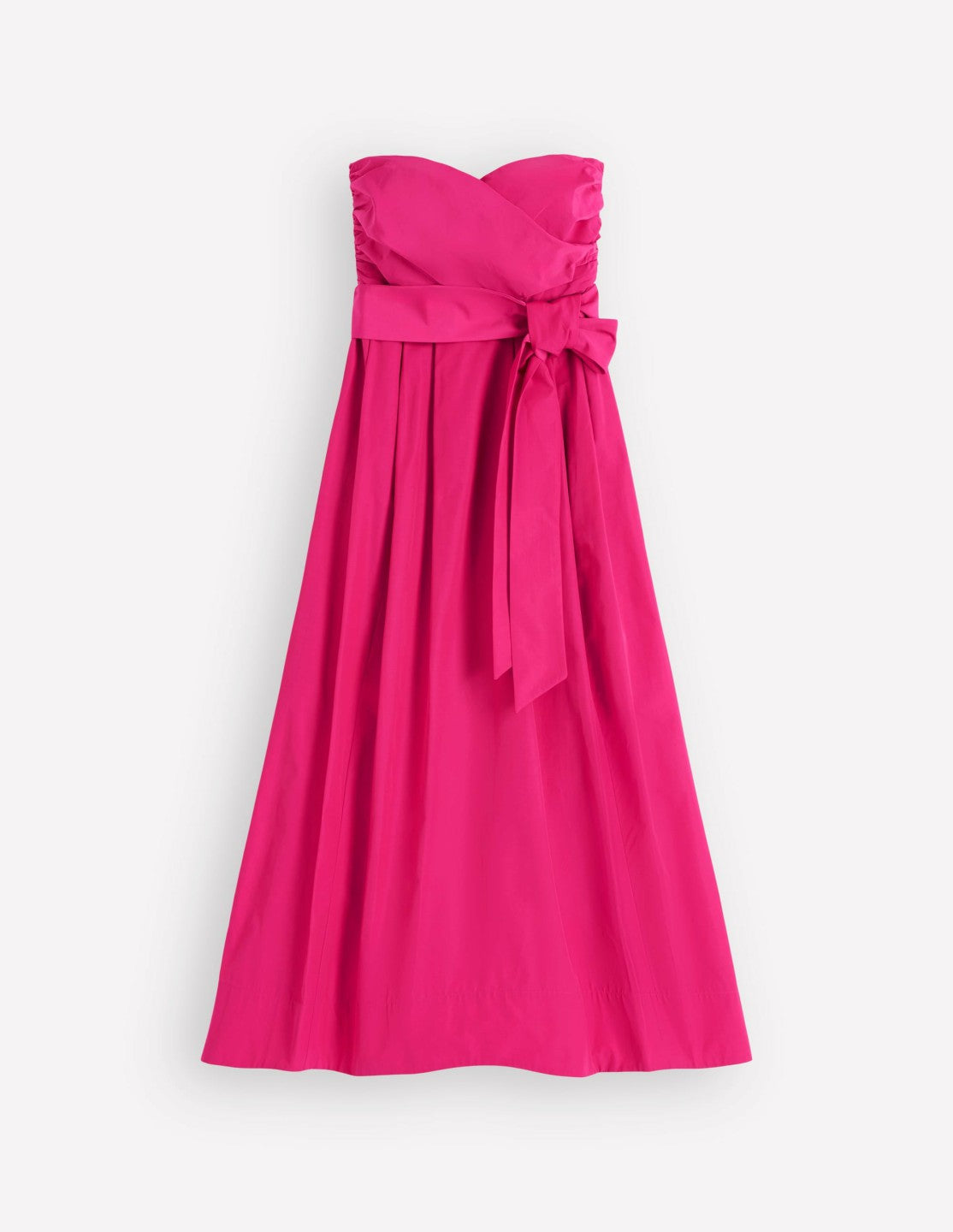 Strapless Taffeta Dress-Bright Pink / Boden On sale