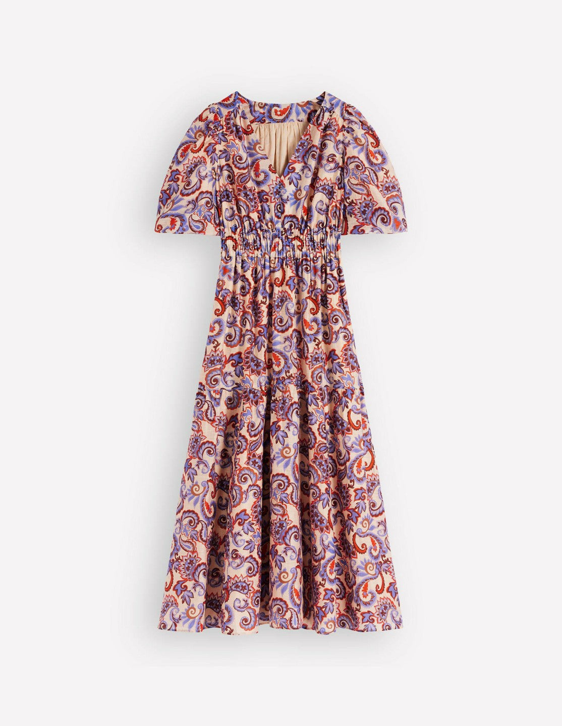 Irene Occasion Dress-Almond Milk, Paisley / Boden Sale