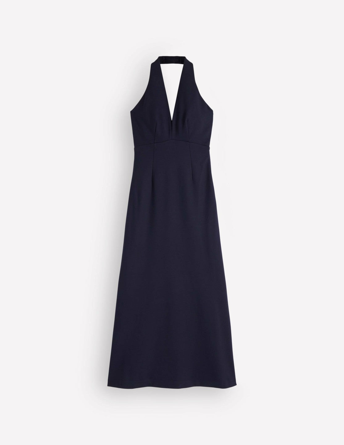 Halter Neck Jersey Maxi Dress-Navy / Boden
