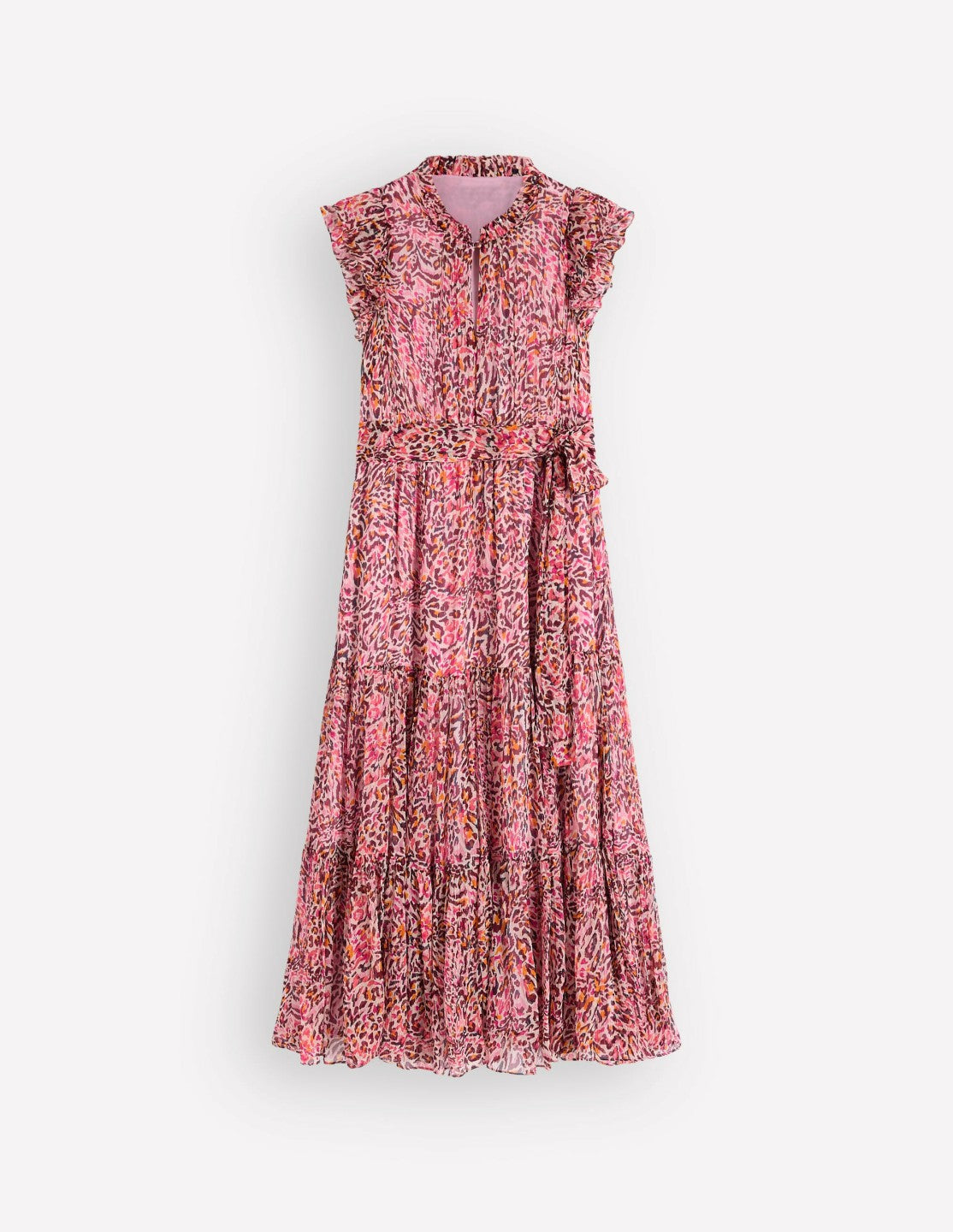 High Neck Sleeveless Dress-Multi Leopard Flow / Boden Online