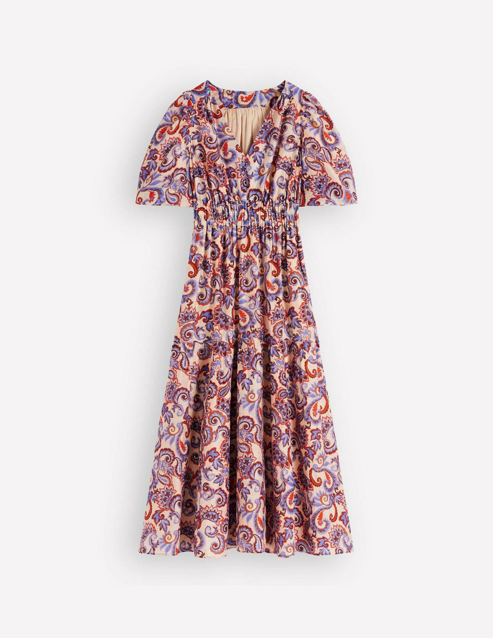 Irene Occasion Dress-Almond Milk, Paisley / Boden us