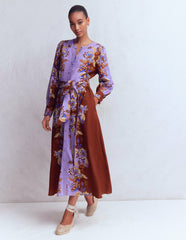 Blouson Sleeve Occasion Dress-Multi Super Bloom / Boden Sale
