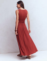 Elodie Jersey Maxi Dress-Rich Chestnut / Boden Outlet