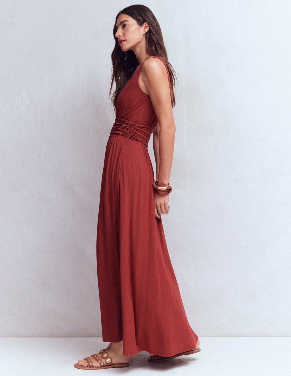 Elodie Jersey Maxi Dress-Rich Chestnut / Boden Outlet