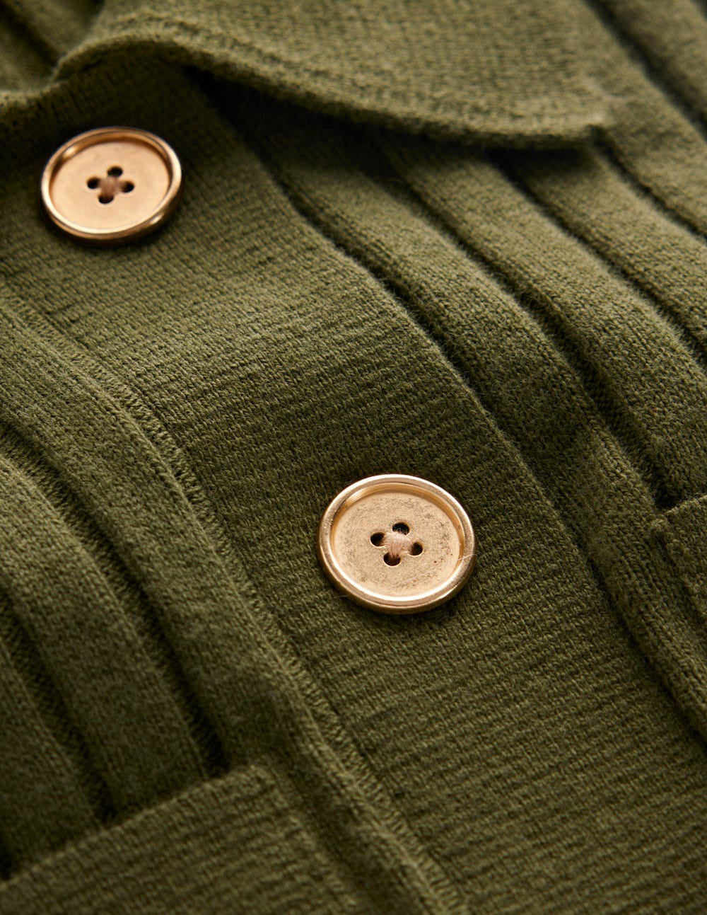 Brönte Knitted Rib Shirt Dress-Woodland Green / Boden Online